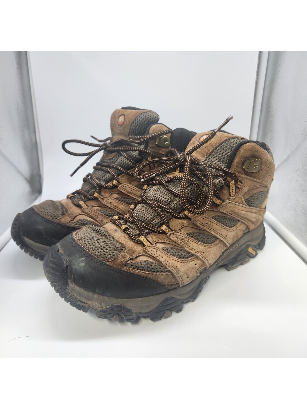 Merrell Moab Mid Waterproof Hiking Boots Mens US 11 Brown Vibram Trail Shoes
